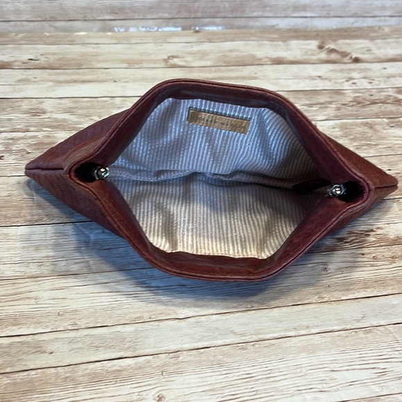 Lauren Merkin Brown Snake Patterned Clutch - Picture 7 of 8